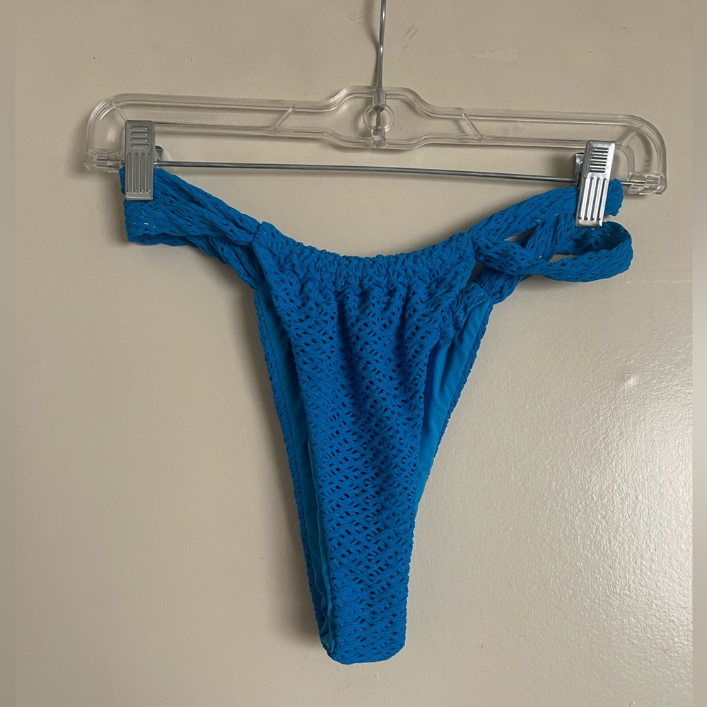 Monday Swimwear Ride the Wave Blue Malta Bottom sz S